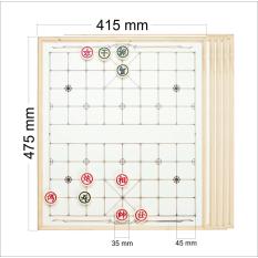Bộ 5 bàn cờ gỗ kèm quân cờ nhựa