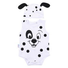Bộ Bodysuit Hình thú cực kỳ đáng yêu cho bé trai và gái (Chó đốm và con ong, Con Gà ) – BDS08- Mihababy
