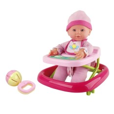 Bộ búp bê kèm xe tập đi 6 trong 1 Bambolina 1406