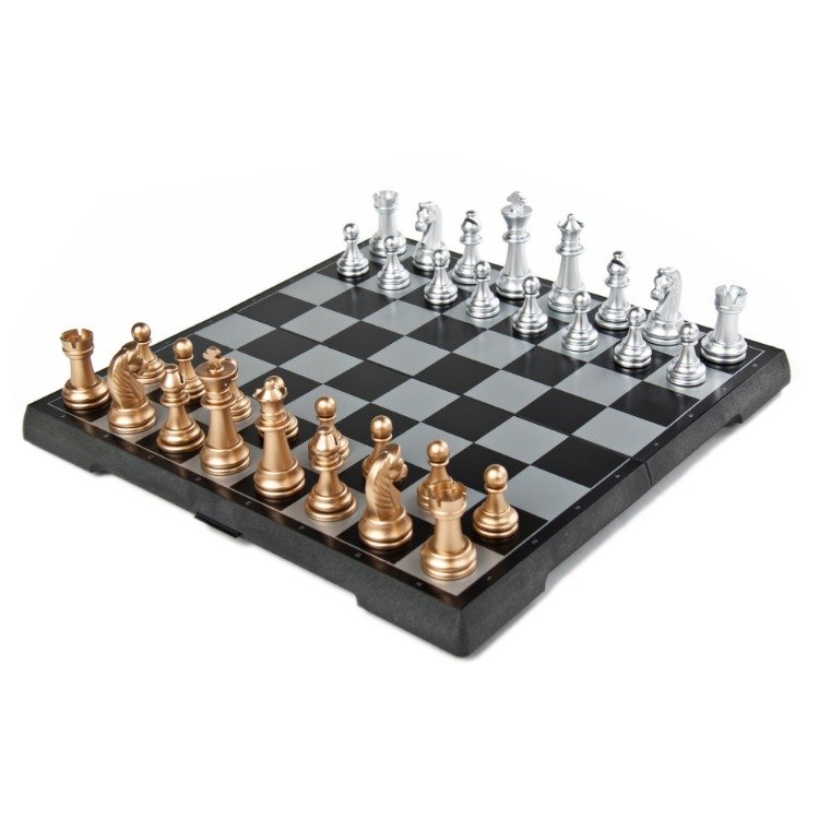 Bộ cờ vua nam châm 2 trong 1 Chess & Checker