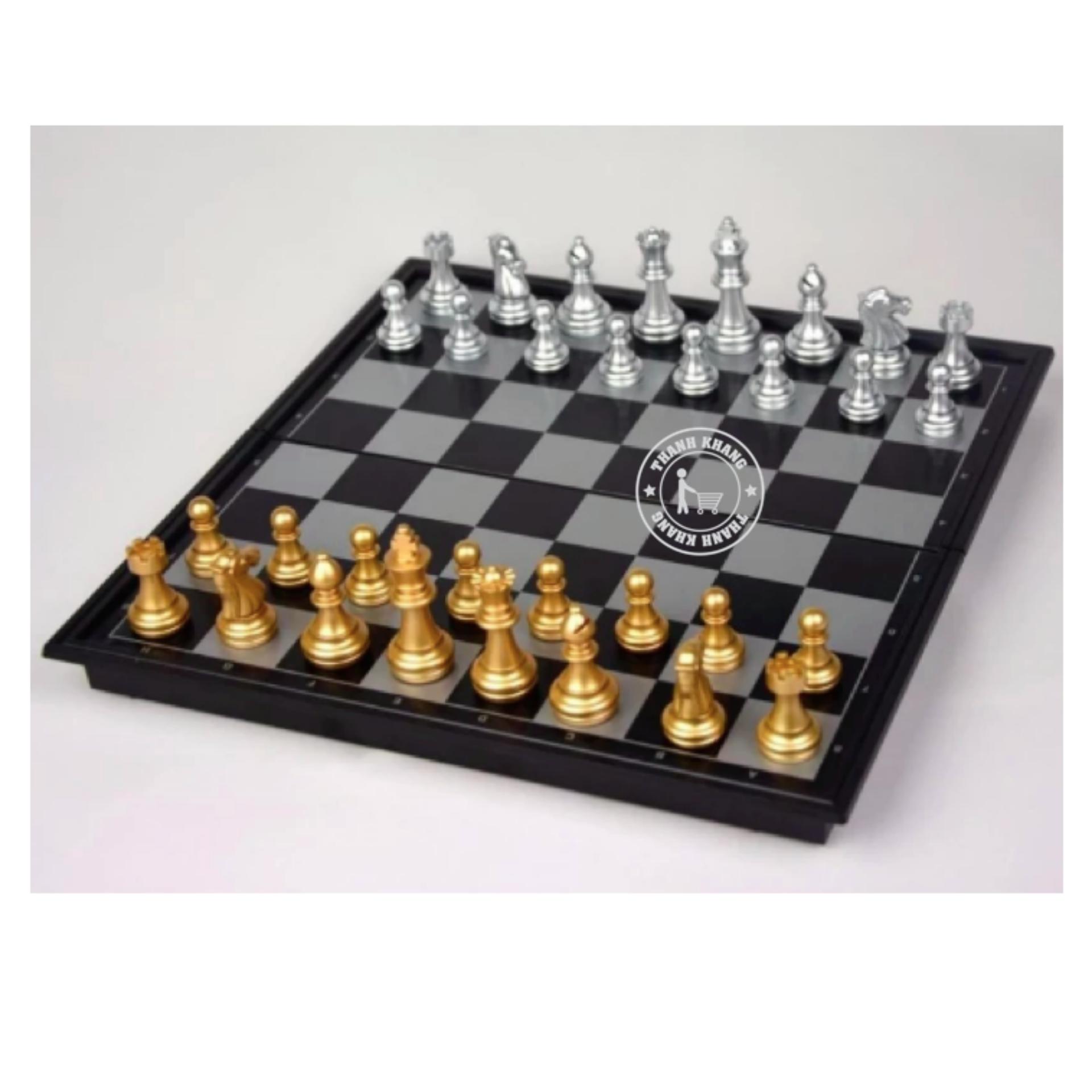 bộ cờ vua quốc tế 25x25x2cm Thanh Khang 016000066 (quân cờ vàng bạc)