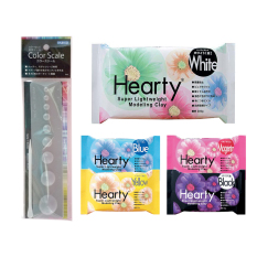 Bộ đất sét Nhật Hearty có màu kèm thước hướng dẫn pha màu