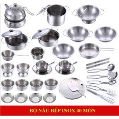 Chỗ bán Bộ đồ chơi nấu ăn 40 món bằng inox Cao cấp cho bé