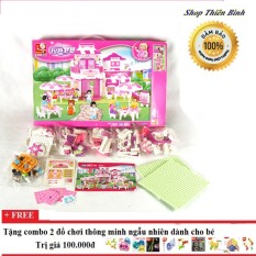 Bộ ghép hình lego Nhà hàng tình yêu Sluban – M38-B0150 – 306 chi tiết