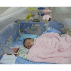 Bộ Gối Mền Cho Bé, Trang bị chăn lưới cho bé mẫu HA003, bán đồ trẻ sơ sinh – Mua chăn lưới cao cấp ( Hàng đẹp) + Chăm sóc bé yêu đúng cách