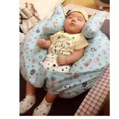 Bộ gối tai voi và gối chữ C Royal cho bé