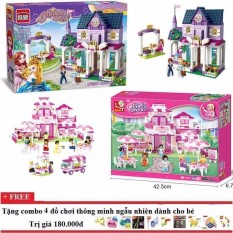 Bộ lego xếp hình combo 02 bộ Sluban0150+Enlighten 2608 cho bé gái