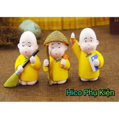 Bộ tượng 3 chú tiểu áo vàng
