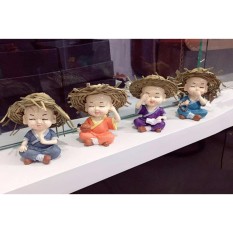 BỘ TƯỢNG 4 ĐIỀU KHÔNG : 4 CHÚ TIỂU ĐỘI NÓN RƠM