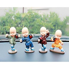 Bộ tượng võ 4 chú tiểu múa võ túy quyền mang lại bình an may mắn