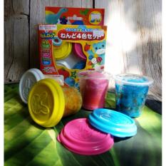 Bột nặn Nendo Nhật Bản Set 4 hộp bột bổ sung