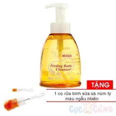 Chai Nước rửa bình sữa Wesser 500ml TẶNG 1 Cọ rua binh sua và núm ty – nuoc rua binh sua