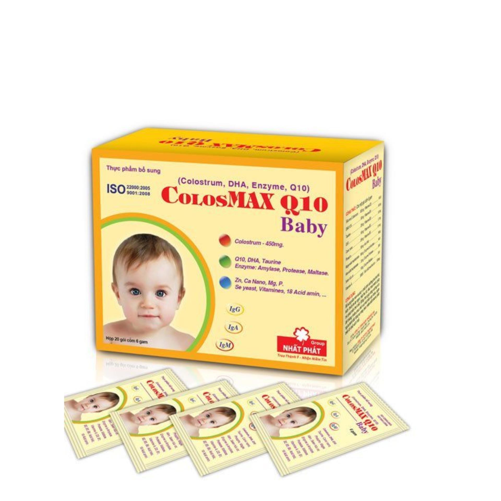 COLOSMAX Q10 BABY, Hộp 20 gói (dưới 1 tuổi)