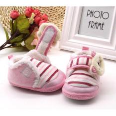 Combo 2 đôi Giầy tập đi cổ lông bé gái _Giá rẻ 123