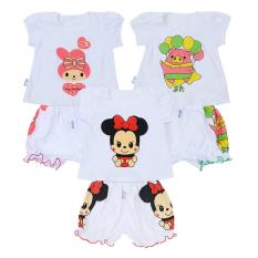 Combo 3 Bộ tay phồng trắng in hình BN21 – MIHABABY
