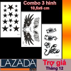 COMBO 3 HÌNH XĂM DÁN LAZADA TRỢ GIÁ – MIX 1