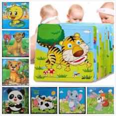Combo 5 Tranh Ghép Hình Thế Giới Động Vật Animal Bằng Gỗ Giúp Bé Phát Triển Tư Duy