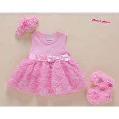 Đầm so sinh set 3 (Hồng)