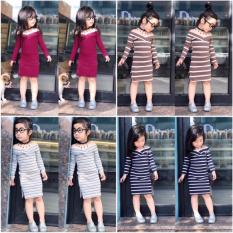 đầm xẻ tà bé gái