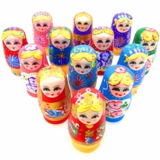 Đồ chơi bộ búp bê Nga Matryoshka bằng gỗ an toàn cho bé