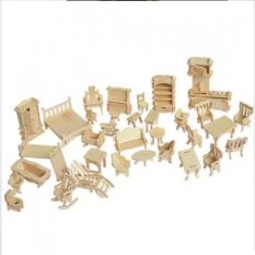 Đồ chơi ghép hình 3D bằng gỗ 184 chi tiết cho bé