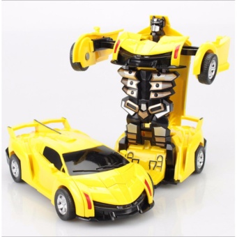 Đồ chơi siêu xe ô tô biến hình thành Robot (màu tùy ý)  