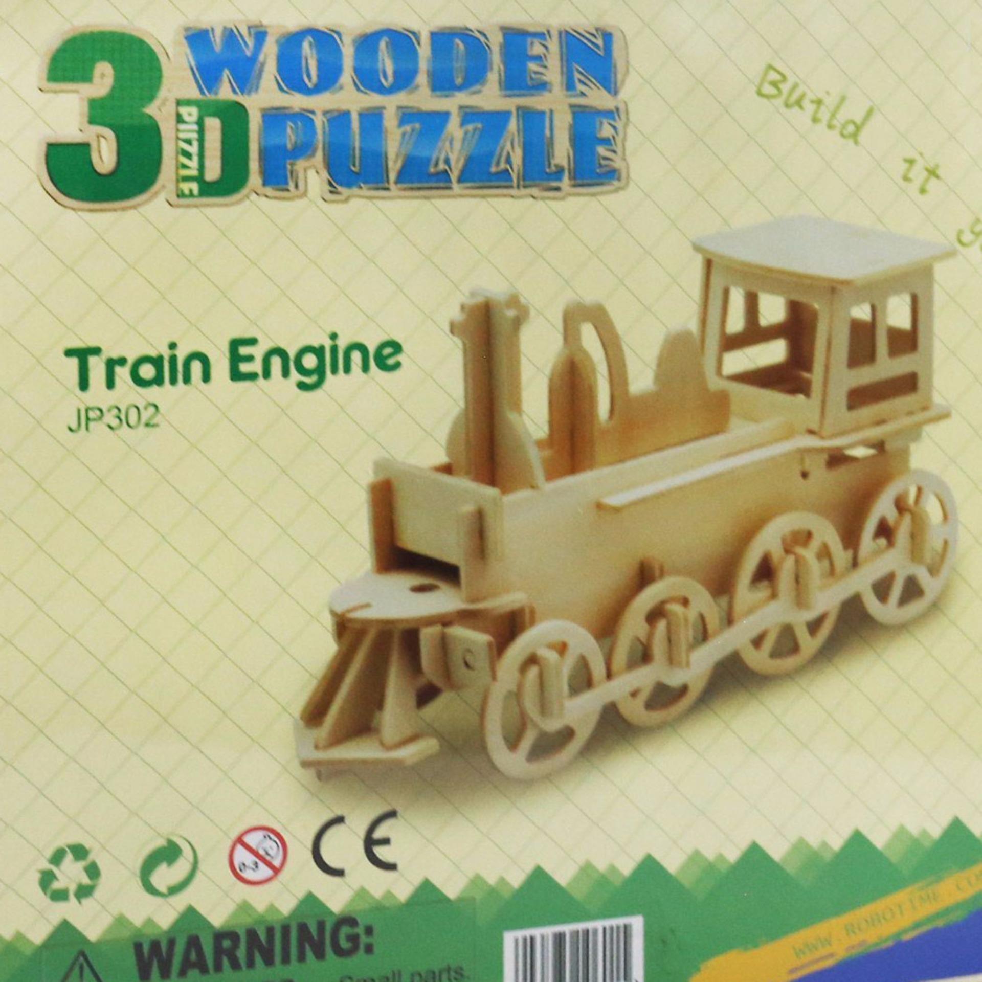 Đồ chơi xếp hình đầu máy xe lửa 3D Puzzle Wooden HPM5302