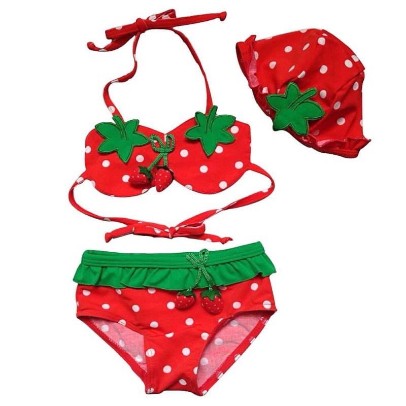 Nơi bán Fashion Baby Girls Tankini Bikini Swimwear Set Strawberry Pattern
Backless Sleeveless Top Bottom Split Swimsuit Beachwear Bathing
Suit with Hat for 100-110cm/ 3.28-3.61ft Height 49lb/ 22226.03g
Weight Child Size XL - intl