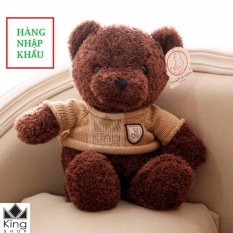 Gấu Bông Teddy Áo Len Cao Cấp Khổ Vải 60cm Cao 40cm – GB04 – Gấu Teddy Nhập Cao Cấp