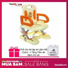 Ghế cho bé tập ăn dặm AB (Cam) + Tặng Yếm ăn dặm cho bé
