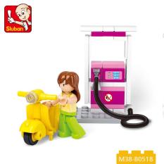 GIRL – Bộ lắp ráp trạm xăng tự động SLUBAN(37PCS)