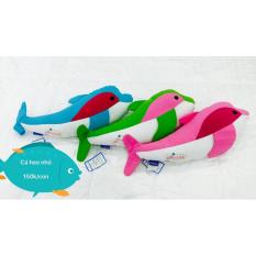 Gối cá heo Pinkiss Nhỏ( xanh lá, xanh dương, hồng, xanh ngọc)