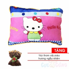 Gối nằm Đinh Lăng thảo dược cho bé số 1 – họa tiết ngẫu nhiên bé GÁI Tặng 1 túi thơm vải mùi hương ngẫu nhiên