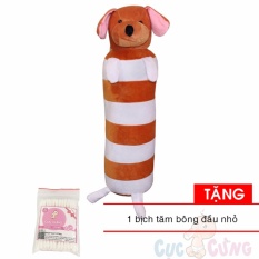 Gối ôm cho bé size lớn (60cm) – hình Cún Tặng 1 tăm bông đầu nhỏ cho bé – goi om cho be