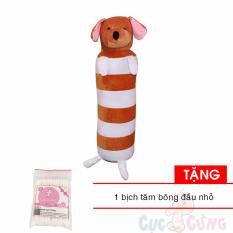 Gối ôm cho bé size nhỏ – hình Cún Tặng 1 tăm bông đầu nhỏ cho bé – goi om cho be