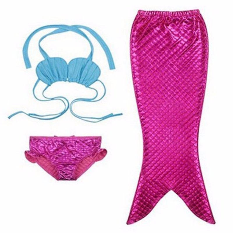 Nơi bán HengSong Girl Kids Mermaid Swimming Swimmable Brief Mermaid Tail
Swimwear Children Bikini Set Bathing Suit Swimsuit Beach Wear Baby
Swimming Costume(Blue,rose red) - intl