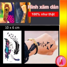 Địa Chỉ Bán Hình xăm dán cao cấp chống thấm nước Chim bay
