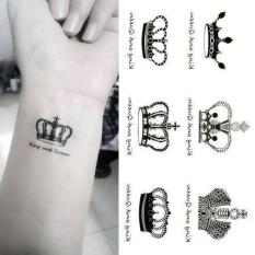 Hình Xăm Dán Tattoo Vương Miện