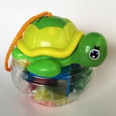Hộp đất nặn 12 màu kiêm hộp tiền tiết kiệm ngộ ngĩnh cho bé Playdough TK307