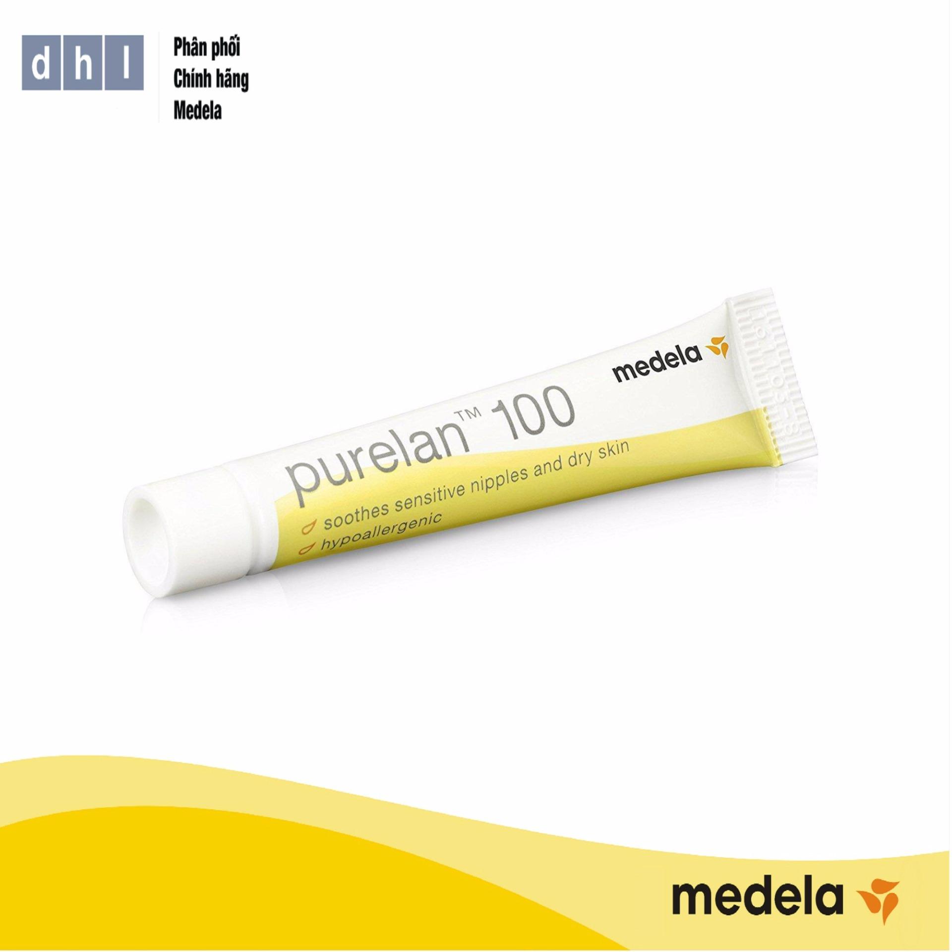 Kem chống nứt đầu ti Medela Purelan100 7g - Hàng phân phối chính thức Medela Thụy Sĩ