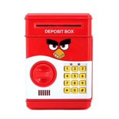 KÉT SẮT MINI ĐỰNG TIỀN THÔNG MINH MỞ BẰNG MẬT MÃ HÌNH ANGRY BIRD