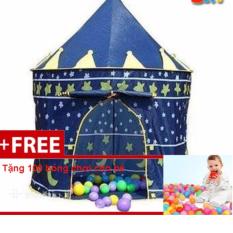 Lều bóng lâu đài cho hoàng tử kèm 100 quả bóng cho bé vui chơi thỏa thích