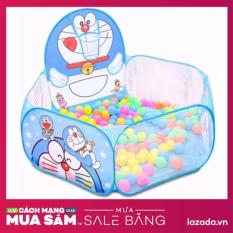 Lều bóng rổ đoremon cho bé + Tặng kèm 100 quả bóng