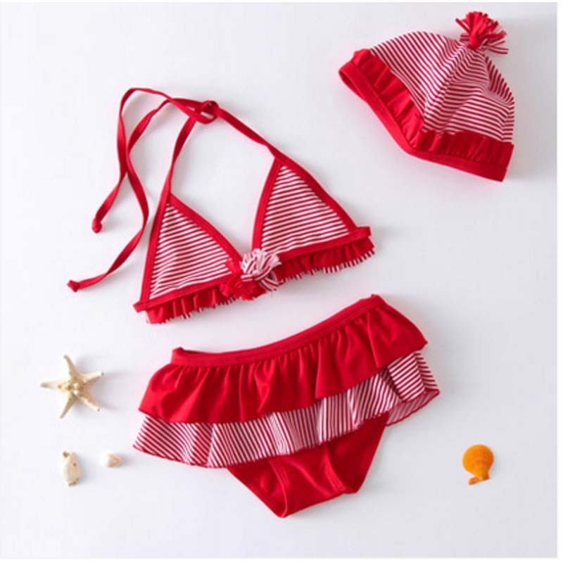 Nơi bán Lovely Girl Kids 3Pcs Strawberry swimming Swimmable Swimwear
Children Bikini Set Bathing Suit Swimsuit Beach Wear Baby Swimming
Costume For 1-8Y(size 130) - intl