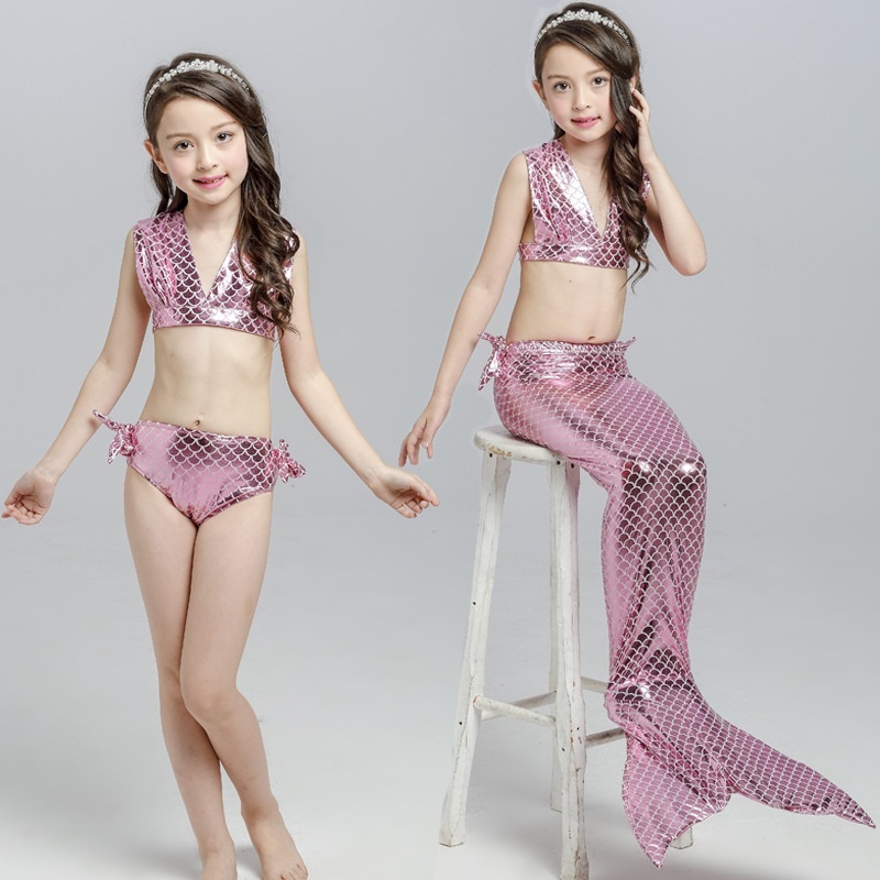 Nơi bán Mermaid Kids Swimwear Girl Bikini Mermaid 3 Piece Mermaid Swimsuit
Tail Swim Skirt Kids(pink) - intl