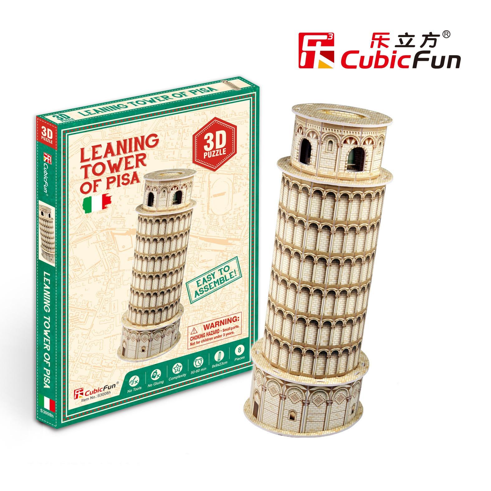 Mô hình đồ chơi lắp ghép trí tuệ 3D Cubic Fun - Tháp nghiêng Pisa