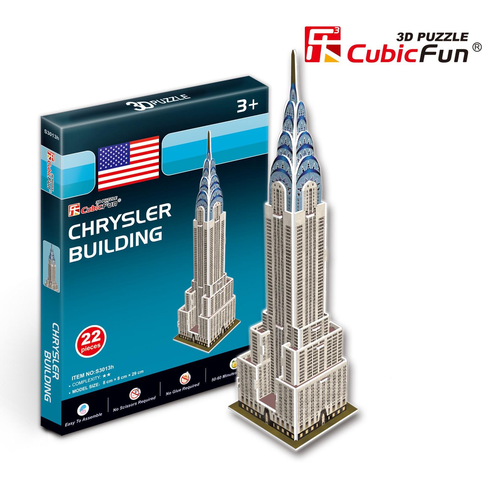 Mô hình lắp ghép trí tuệ 3D Cubic Fun - Tòa nhà Chrysler Building New York