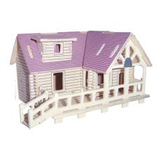 Mô hình lắp ráp 3D bằng gỗ sấy – Violet Mansion