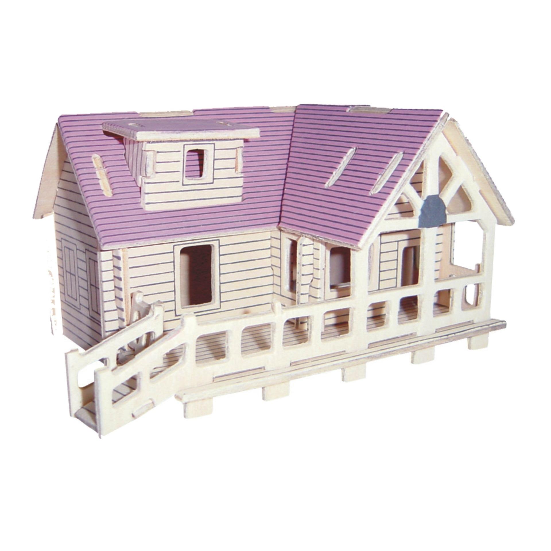 Mô hình lắp ráp 3D bằng gỗ sấy - Violet Mansion