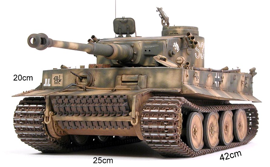 18 Tank Taigen Tiger I Full Metal 80kg Xe Tăng Battle Tank